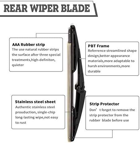 Rear Windshield Wiper Arm & Blade for Jeep Commander 2006-2010
