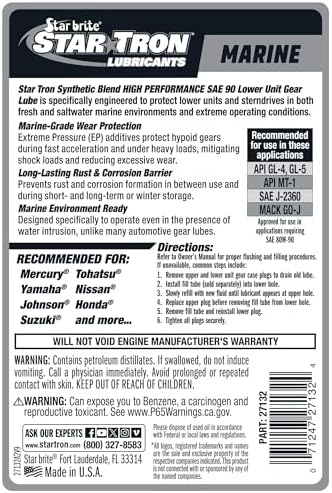 STAR BRITE Hypoid 90W Lower Unit Gear Lube