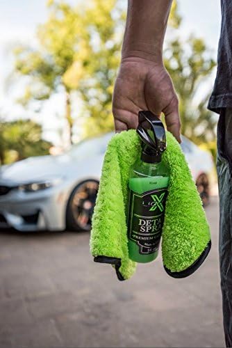Liquid X Plush Waffle Weave Green Xtreme Microfiber Detailing Towel 16" x 16" Guaranteed Satisfaction (5 Pack)