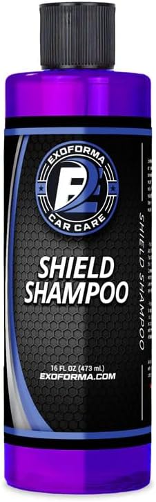 ExoForma Shield Shampoo - SiO2 Infused High Suds Car Wash Shampoo, Adds Hydrophobic Protection, Cleans And Rejuvenates Existing Coatings, Waxes Or Sealants
