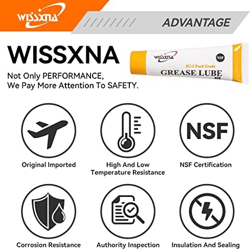 Silicone Grease, Food Grade Sanitary Lubricant, Machine Lube, Prevent Valves and O-Rings from Sticking, 10 Gram Tube Silicone Grease Combination (2 Tubes)