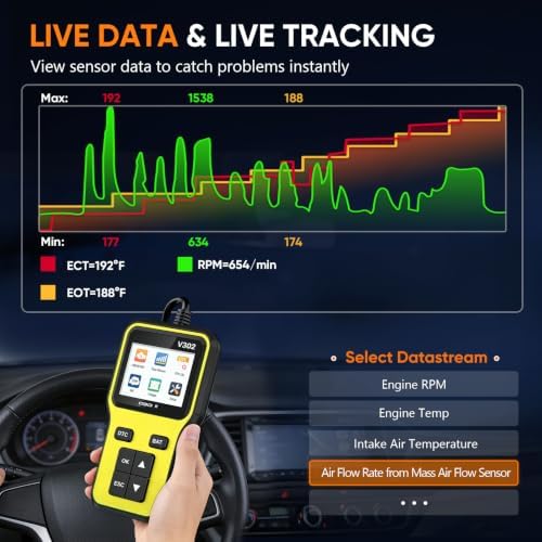 Professional OBD2 Scanner, Enhanced Check Engine Code Reader