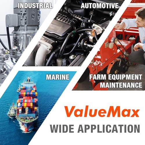 ValueMax Grease Gun Kit, 6000 PSI Heavy Duty with 14 OZ Cartridge