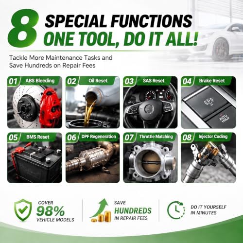LAUNCH CRP123 Advanced OBD2 Scanner, 8 Reset Scan Tool for 98% Car Brand