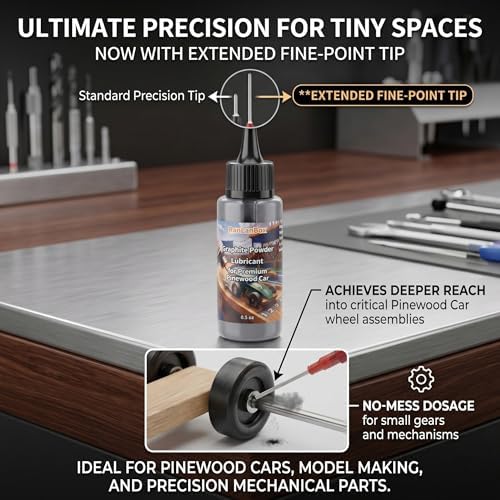 Graphite Powder Lubricant, Dry Lube, Reduces Friction, Increases Speed