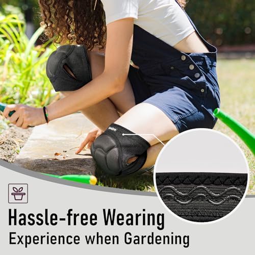 COOLJOB Men Women Knee Pads for Gardening Work Floor Cleaning with Foam Pad