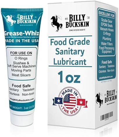 Billy Buckskin Grease-Whiz Food Grade Grease Lubricant, 1oz Tube