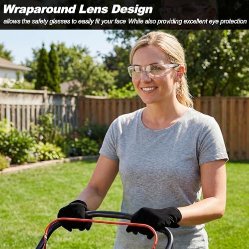 Salfboy 30 Pack Clear Safety Glasses Bulk Ansi Z87.1 Eye Protection Glasses