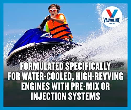 Valvoline 2-Cycle Marine TCW-3 Motor Oil 1 QT, Case of 6