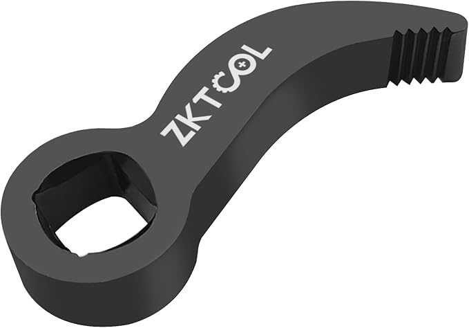 ZKTOOL 3PC Pry Bar Wrench Adaptor Head Kit,Crowbar Adapter Head Tools, The Square Outline Does Not Slip Easily, Includes 1/2" 3/8" 1/4" D 4pt (Square) Profile
