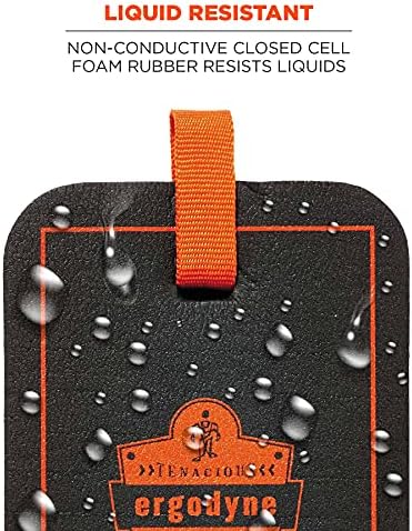 Ergodyne ProFlex 365 Mini Kneeling Pad with Glove Grabber, 4" x 6" x 1, Black