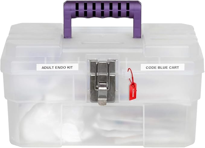 Akro-Mils 09514CFT ProBox 14-Inch Plastic Art Supply, Craft or Medical Storage Toolbox with Removable Tray, 14-Inch x 8-Inch x 8-Inch, Clear