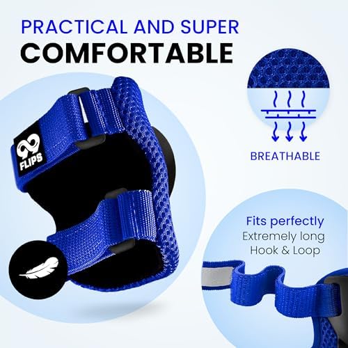 99FLIPS Knee Pads for Kids 3-12 Years [6pc] - Skating Protective Gear
