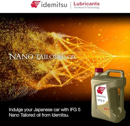Idemitsu IFG 5 0W-8 Full Synthetic Engine Oil – 5 Qt, Case of 4
