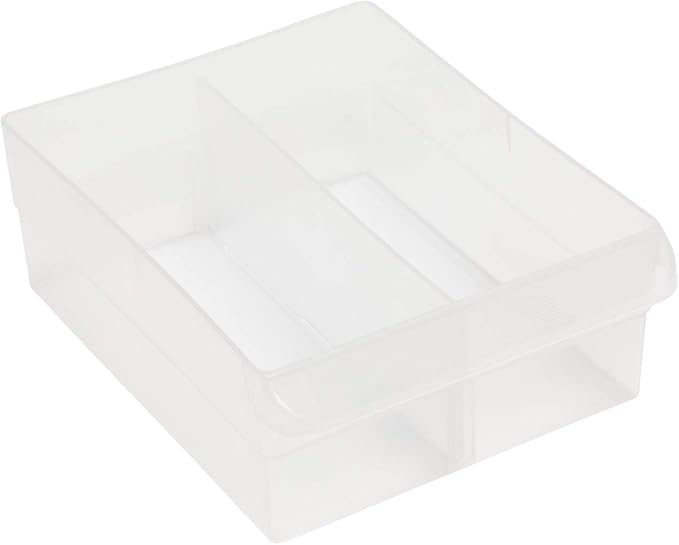 Akro-Mils 40717 Length Dividers for Plastic Storage Hardware and Craft Cabinet Large Drawers, 6 count Clear (Pack of 12)