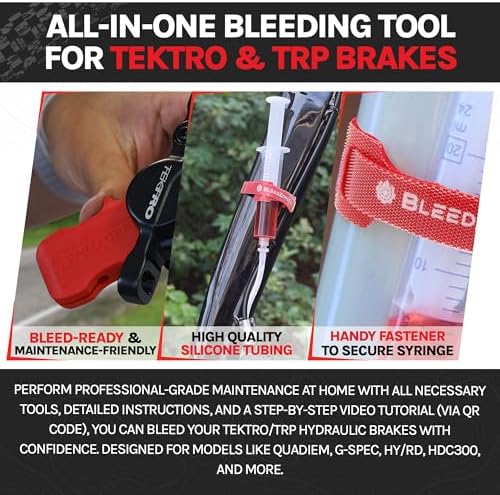 BleedZone Standard Brake Bleeder Kit Compatible with Tektro TRP, 120ml
