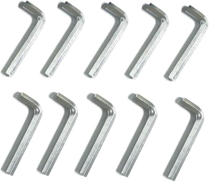 Hex Key Set, 5mm L-Shaped Allen Wrench, Metric Hexagon Spanner, Replacement Repairing Tool (20, 45 x 5 x 17mm/1.77 x 0.19 x 0.67(L*D*W))