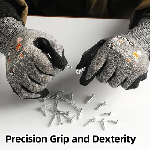 Schwer 6 Pairs A4 AIR-SKIN Cut Resistant Work Gloves, AR5918, S
