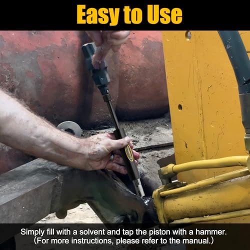 Grease Fitting Cleaning Tool -Grease Zerk Cleaner, Zerk Fitting Cleaning Tool, Remove Old Dried Grease from Fittings, Pins, Shafts, Bushings, and Joints (Black)