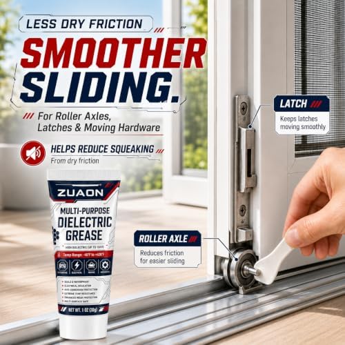 Silicone Grease Lubricant for O-Rings Faucet Plumber Sliding Door 1oz