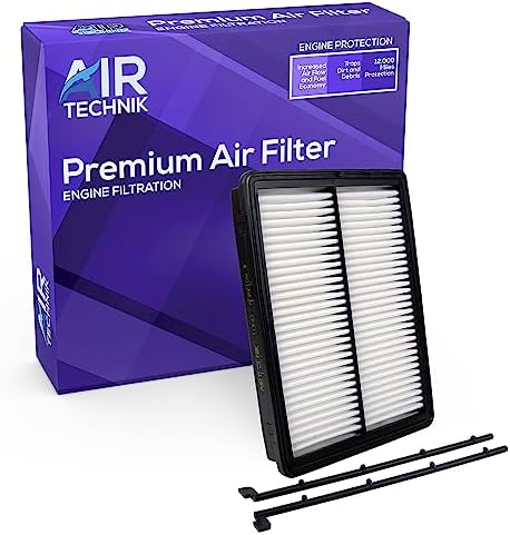 AirTechnik CA11943 Replacement Engine Air Filter | Fits 2020-2025 Hyundai Palisade, 2019-2020 Santa Fe, 2015-2021 Kia Sedona, 2016-2020 Sorento, 2020-2025 Telluride - 28113-A9100