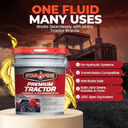 STARFIRE Premium Tractor Hydraulic & Transmission Fluid – 5 Gallon Pail