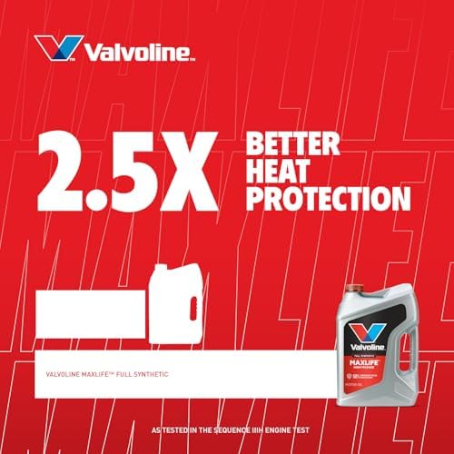 Valvoline MaxLife High Mileage Full Synthetic 5W-20 Motor Oil 5 Quart