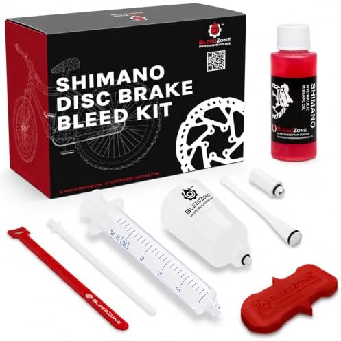 BleedZone Hydraulic Brake Bleed Kit, Shimano Compatible, 60ml Mineral Oil