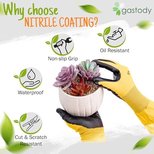 Long Sleeve Gardening Gloves for Women & Men, Long Cuff Garden Gloves