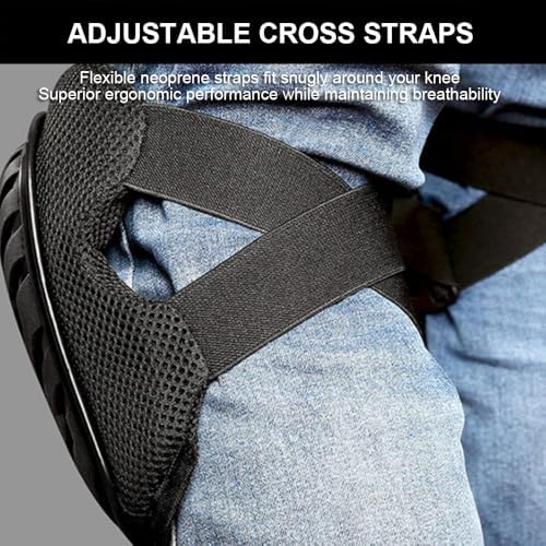 SUJAYU Work Knee Pads for Men Construction, Gardening Knee Pads for Work, Kneepads for Construction, Rodilleras de Trabajo Rodilleras Para Dolor de Rodillas (Black)
