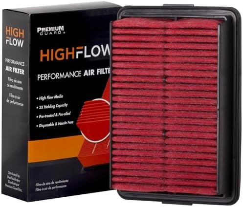 HIGHFLOW PA99194X High Performance, Pre-Oiled Disposable Engine Air Filter | Fits 2017-2020 Hyundai Elantra 1.4L, 1.6L, 2.0L; 2019-2024 Kia Forte 1.6L, 2.0L