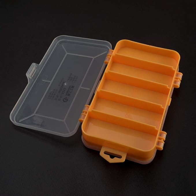 Kakalote Double-Side Hardware Box Storage,Excellent for Screws Nuts and Bolts,Multi Compartment Tool Box Storage Organiser Tray