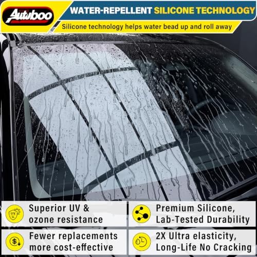 AUTOBOO Silicone Windshield Wiper Blade Replacement for Subaru Outback