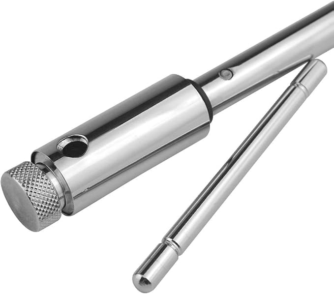 XINGYHENG Adjustable Ratchet Wheel Hand Tap Wrench holder Reversible Bothway T-Handle Manual Tapping Ratcheting Wrench 248mm with 5pcs M3 M4 M5 M6 M8 Machine Screw Thread Metric Plug T-shaped Tap