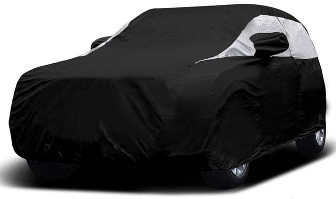 Titan Premium Multi-Layer PEVA Car Cover for Compact SUV 170-187". Waterproof, UV Protection, Anti-Scratch Protective Lining, Driver-Side Zippered Opening. Fits Rav4, Rogue, CR-V and More.