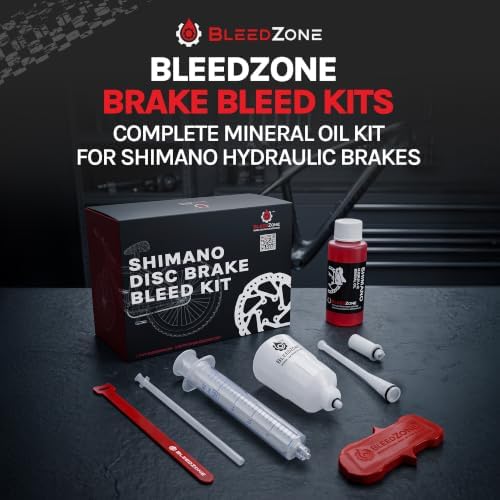 BleedZone Hydraulic Brake Bleed Kit, Shimano Compatible, 60ml Mineral Oil