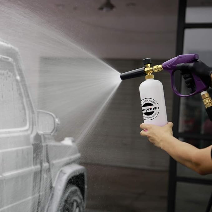 Sooprinse Foam Cannon Snow Foam Lance Nozzle Pressure Washer Jet Wash，Foam cannon lance kit with Pressure Washer Spray Gun,30 Degree Gutter Cleaner Wand with Nozzle Tip Attachment
