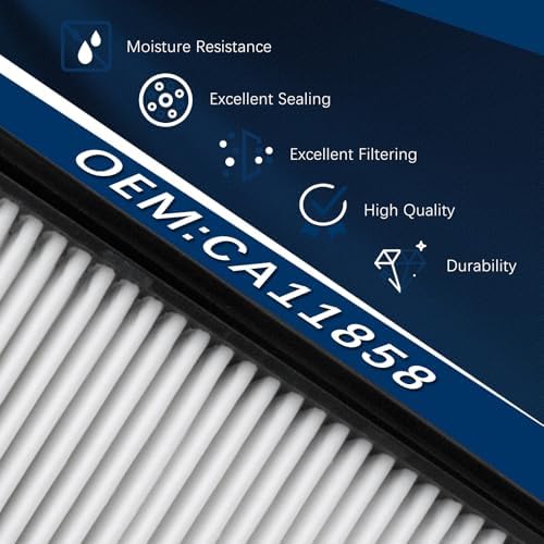 CA11858 Engine Air Filter for Nissan 2014-2020 Rogue（2.0L 2.5L）,2017-2022 Rogue Sport(2.OL),2017-2020 Qashqai(2.0L),WA10215 165464BA01
