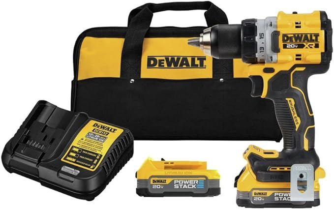 DEWALT 20V MAX XR Cordless Drill Kit, Drill and Driver, 1/2", Batteries, Charger, and Bag Included(DCD800E2)