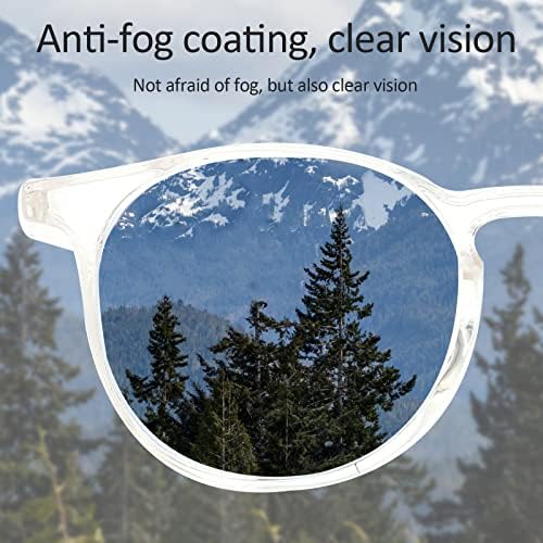 2 Pairs Anti Fog Safety Goggles Protective Glasses Blue Light Blocking Eyeglasses for Men Women