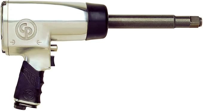 Chicago Pneumatic CP772H-6 Air Impact Wrench (3/4 Inch), 6 Inch Ext Anvil, Air Impact Gun Industrial Repair & Assembly Tool, Pistol Handle, Pin Clutch, Max Torque Output 1000 ft. lbf/1350 Nm, 1350 RPM