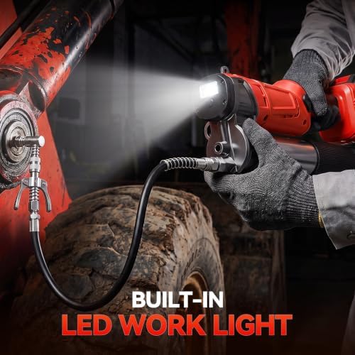 Cordless Grease Gun Compatible with Milwaukee M18 18V Battery (No Battery)
