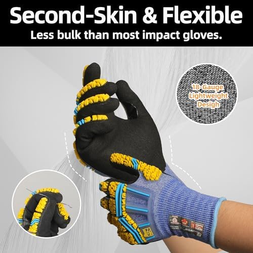 Schwer ANSI A4 Impact Protection Gloves, Ultra Durable, PM3900-T, M