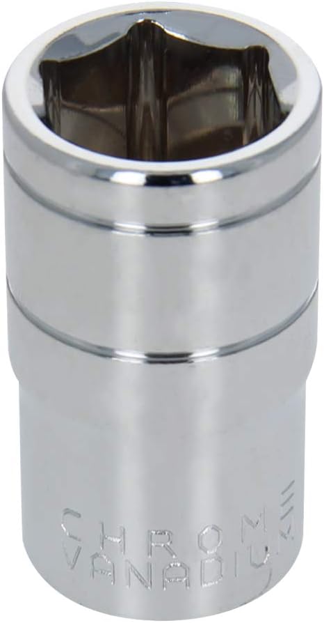 Utoolmart Shallow Socket 1/2 Inch Drive, Metric, 15mm, 6-point Impact Socket, for Automotive Repairs, Household Maintenance, DIY Hand-Making