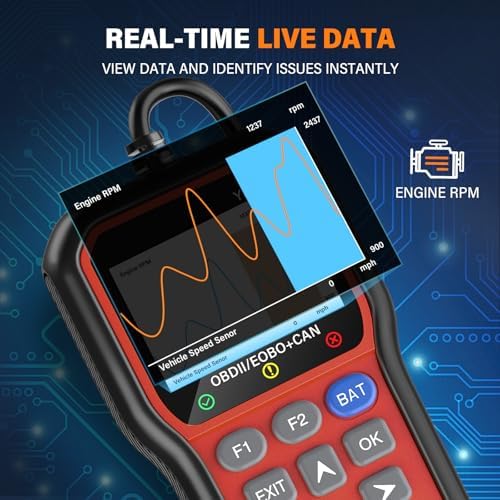 BluSon YM319 OBD2 Scanner Diagnostic Tool with Battery Tester, Scan Tool