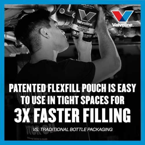 Valvoline Flexfill SAE 75W-140 Full Synthetic Gear Oil 1 QT, Case of 4