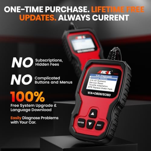 ANCEL VD500 OBD2 Scanner Diagnostic Tool for Volkswagen VW Audi Skoda Seat Diagnosis Check Engine Light EPB ABS SRS Code Reader Oil Throttle Position Adaption Brake Pad Reset