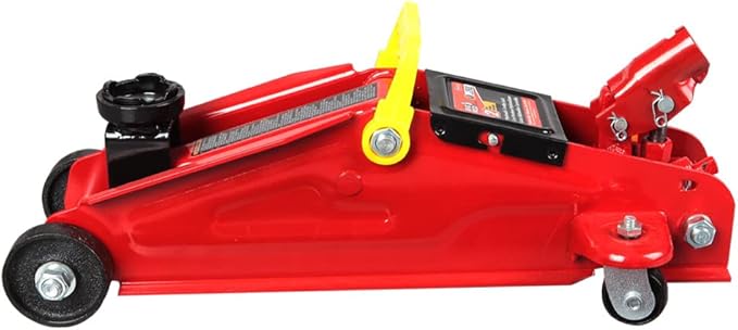 Big RED TAM82012 Torin Hydraulic Trolley Service/Floor Jack with Blow Mold Carrying Storage Case, 2 Ton (4,000 lb) Capacity, Red