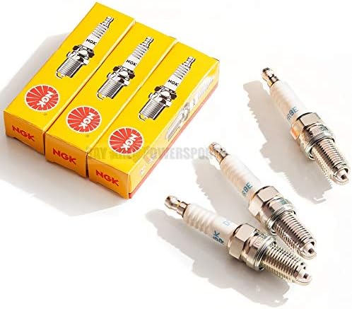 NGK 4339 DCPR8E Compatible With SeaDoo 4-Tec Spark Plug Set All 130 155 185 215 255 260 RXP RXT X GTI GTX Wake GTS GTI 3 Pack