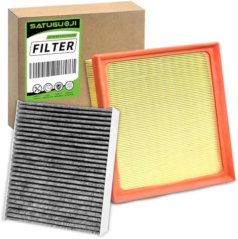 17801-25020 87139-58010 Engine Cabin Air Filter Set Filter for RAV4 2019-2024 (NOT HYBRID), Camry 2018-2024 (NOT HYBRID), Highlander 2020-2025 (NOT HYBRID)